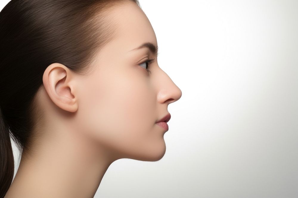 Portrait adult photo nose. AI generated Image by rawpixel.