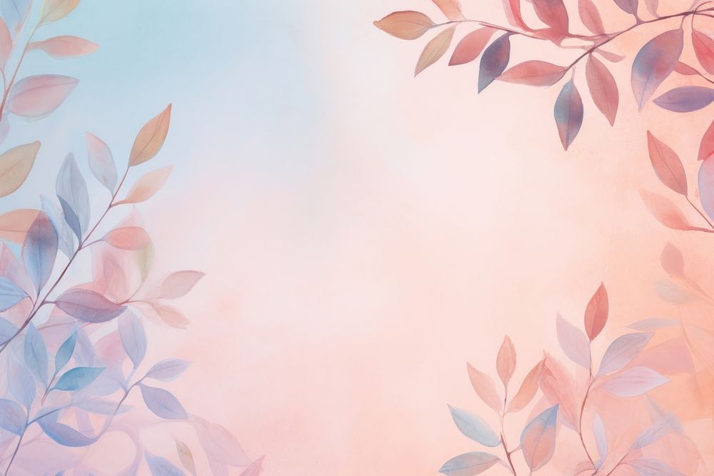 Leaves backgrounds painting pattern. AI generated Image by rawpixel.