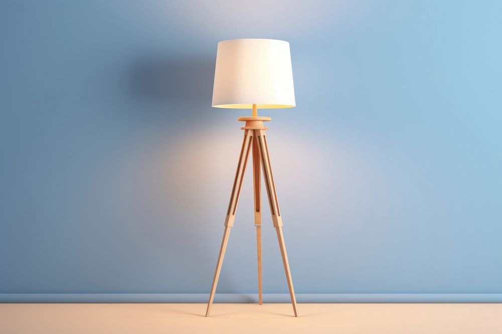 Floor lamp wall electricity illuminated. AI generated Image by rawpixel.