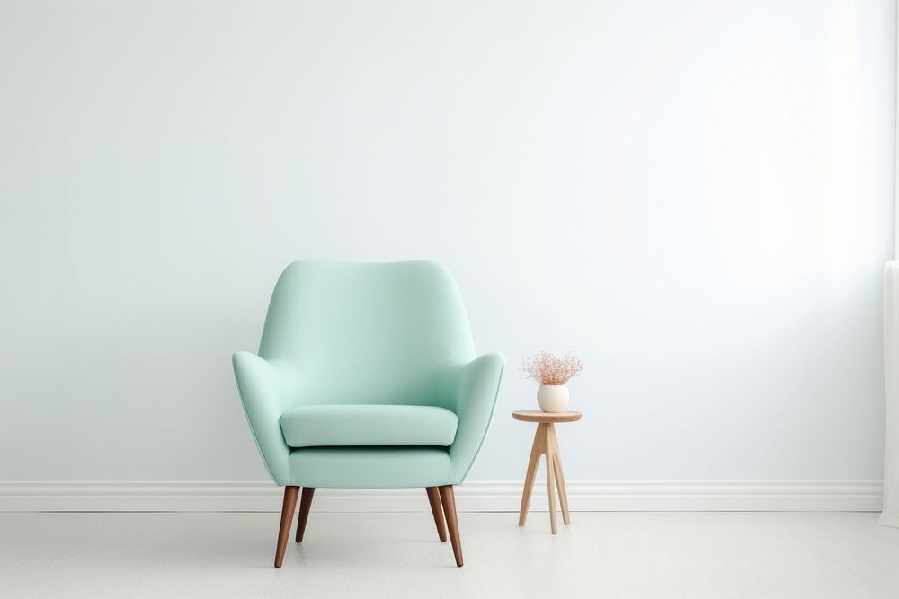 Funky color classic armchair furniture wall architecture. AI generated Image by rawpixel.