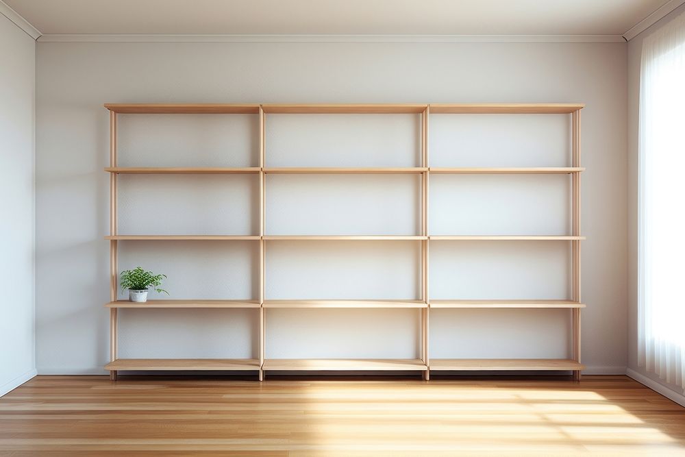 Shelving unit furniture bookshelf shelving. AI generated Image by rawpixel.