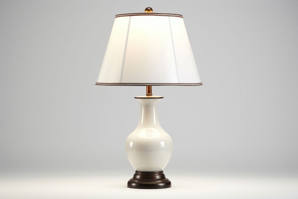 Table lamp lampshade electricity illuminated. AI generated Image by rawpixel.