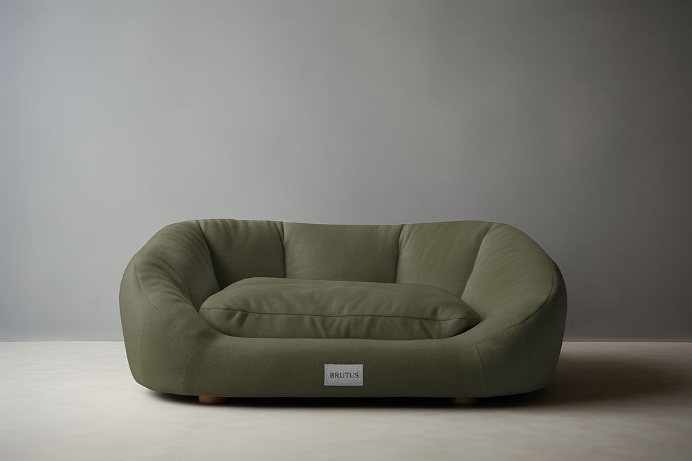Green pet cushion bed