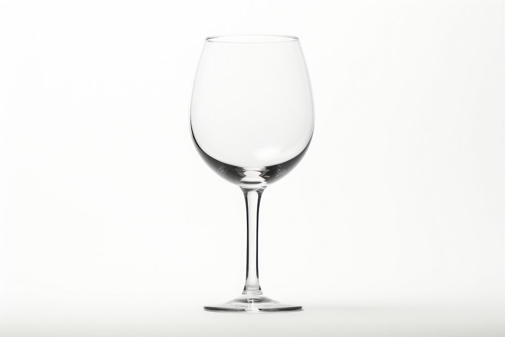 Empty glass drink wine white background. AI generated Image by rawpixel.