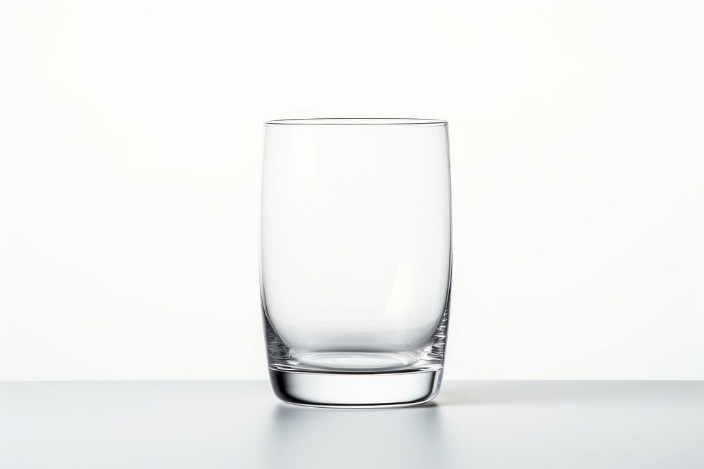 Empty glass drink vase white background. AI generated Image by rawpixel.