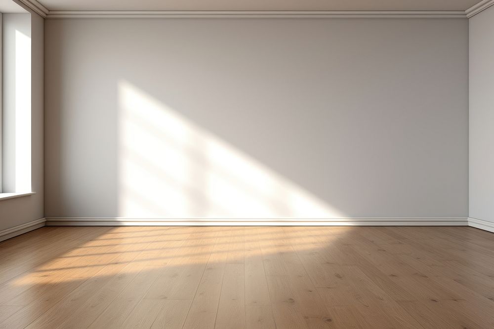 Empty modern room flooring shadow light. AI generated Image by rawpixel.