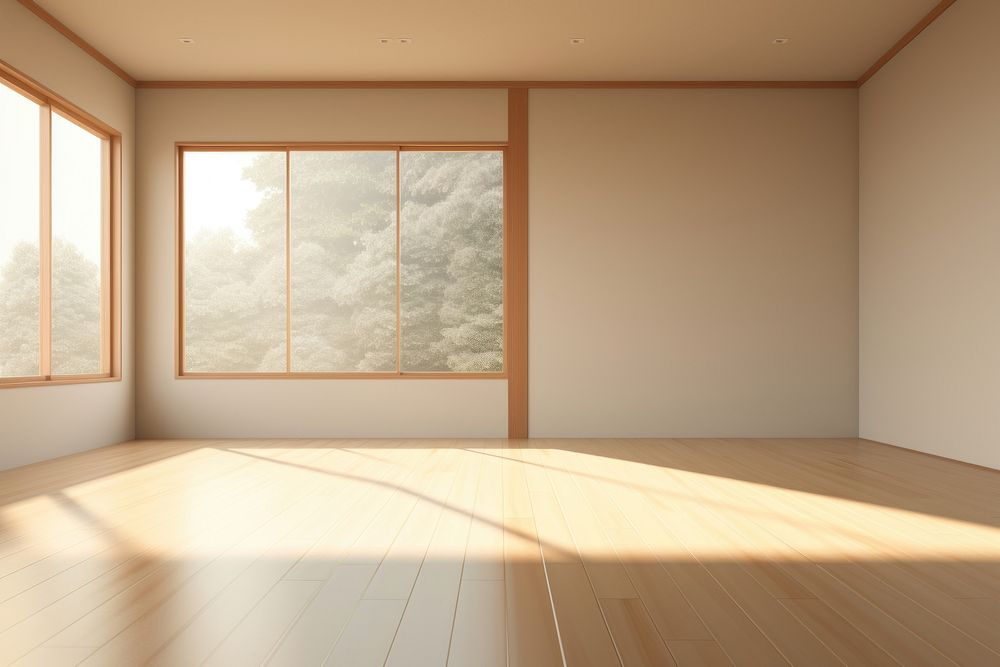 Japan room flooring window wood. AI generated Image by rawpixel.