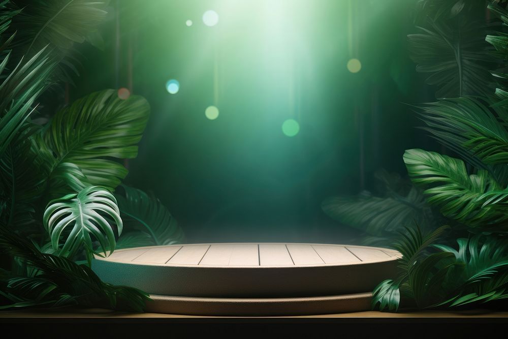 Tropical leaf lighting nature plant. AI generated Image by rawpixel.