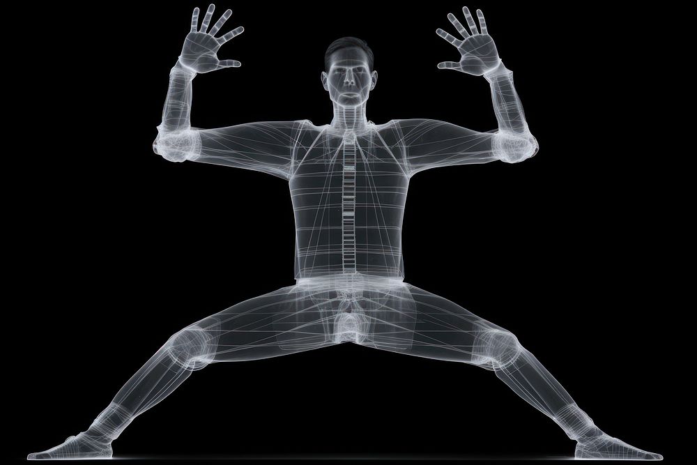 Yoga x-ray flexibility exercising. AI generated Image by rawpixel.