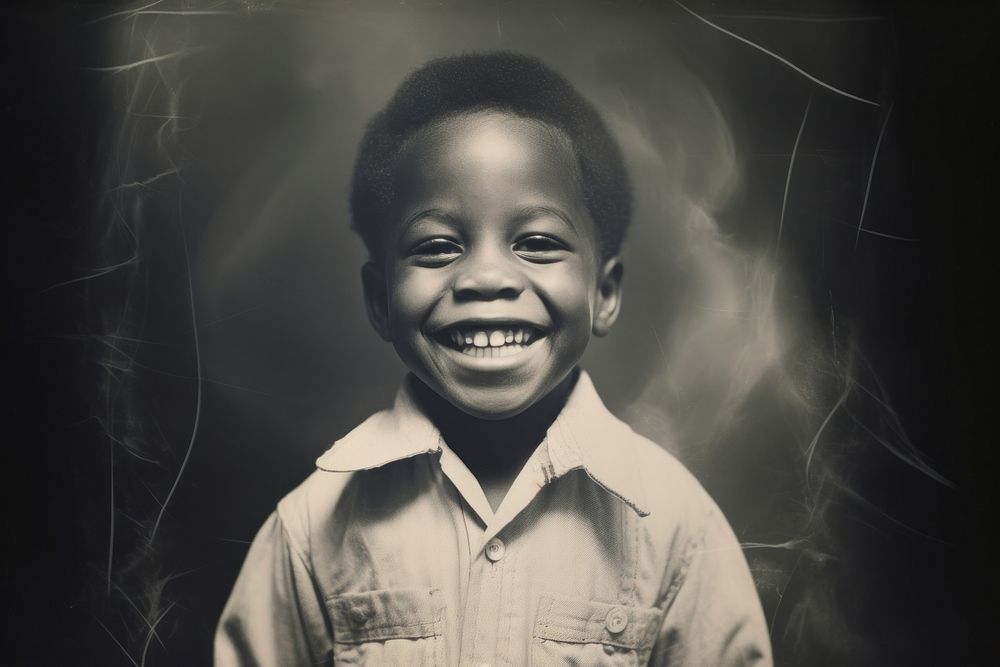 African american boy portrait smiling child. AI generated Image by rawpixel.