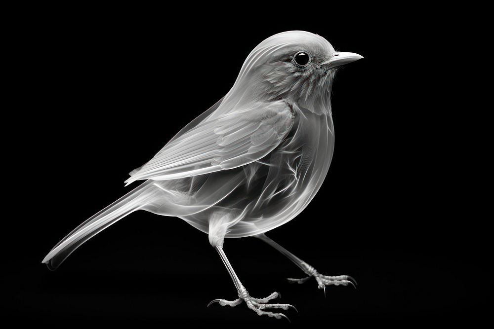 Bird animal beak monochrome. AI generated Image by rawpixel.