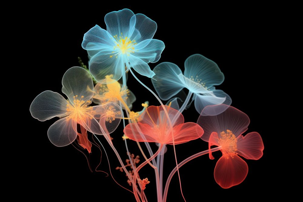 Wildflower jellyfish plant inflorescence. AI generated Image by rawpixel.