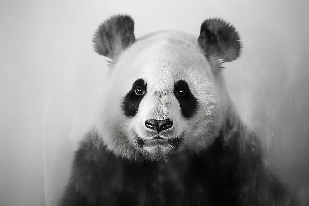 Panda wildlife mammal animal. AI generated Image by rawpixel.