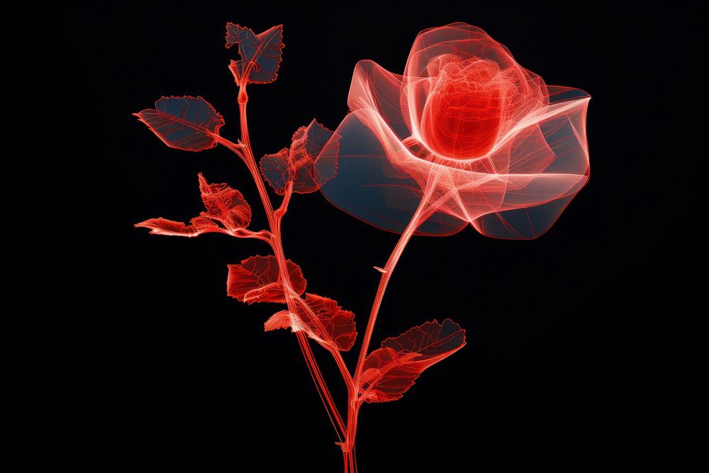 Rose flower plant leaf. AI generated Image by rawpixel.