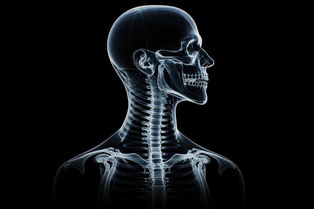 Neck x-ray radiography fracture. AI generated Image by rawpixel.