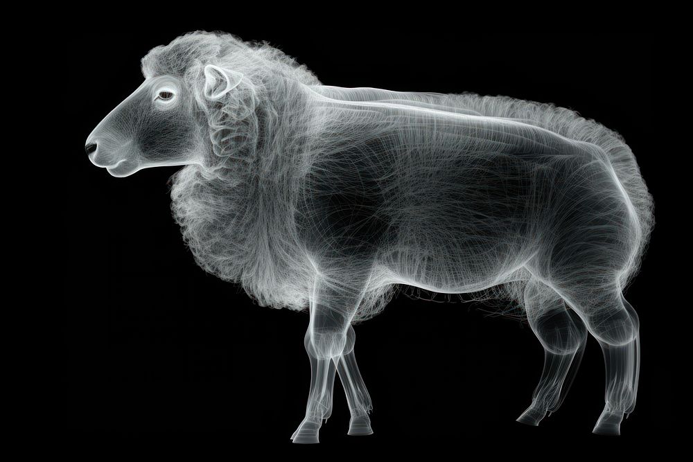 Sheep livestock wildlife animal. AI generated Image by rawpixel.