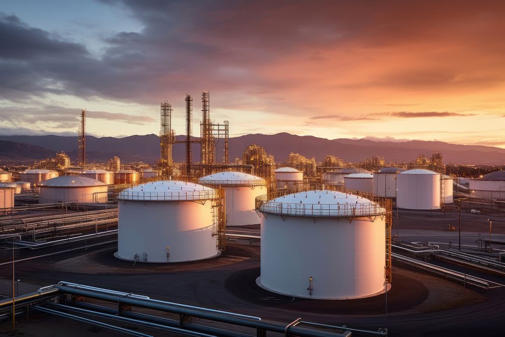 Fuel storage tanks refinery factory | Premium Photo - rawpixel