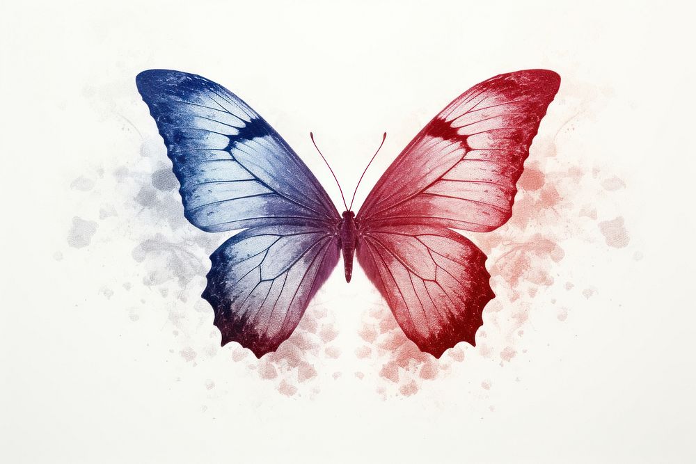 Butterfly animal insect sketch. AI generated Image by rawpixel.