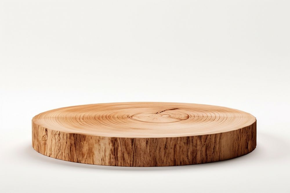 Circle disc platform podium wood tree table. AI generated Image by rawpixel.