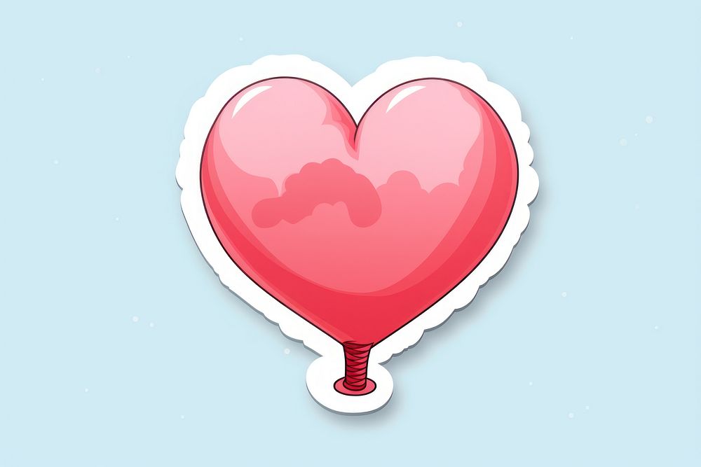 Valentines balloon heart celebration. AI generated Image by rawpixel.