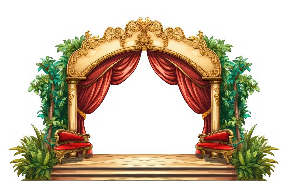 Theatre architecture throne stage. AI generated Image by rawpixel.