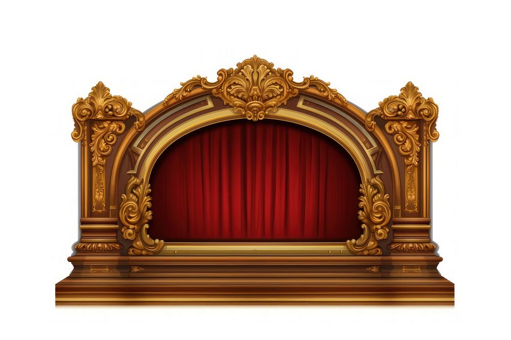 Theatre stage white background architecture. AI generated Image by rawpixel.