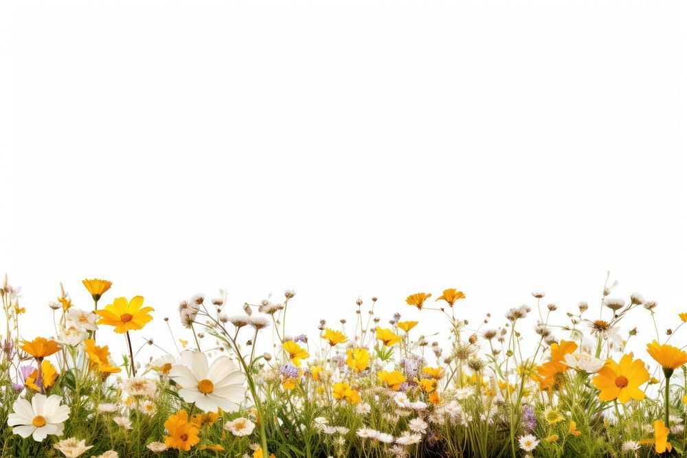 Field filled flower meadow backgrounds. AI generated Image by rawpixel.