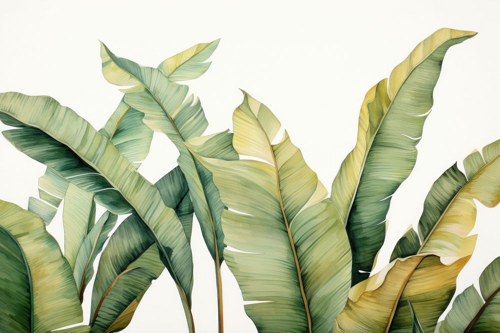 Banana leaves nature plant leaf. AI generated Image by rawpixel.
