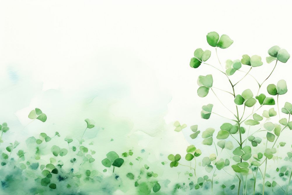 Clover leaves backgrounds nature plant. AI generated Image by rawpixel.