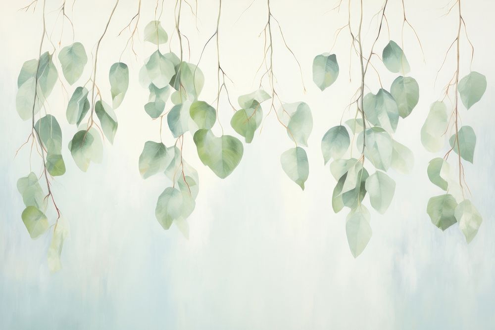 Eucalyptus leaves backgrounds hanging nature. AI generated Image by rawpixel.