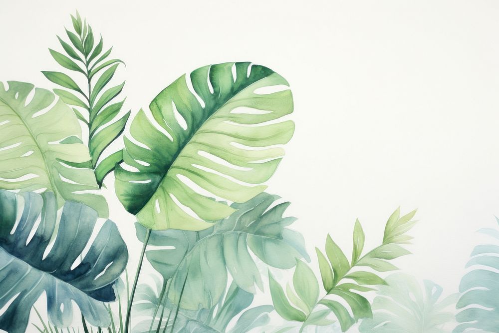 Tropical leaves nature backgrounds tropics. AI generated Image by rawpixel.