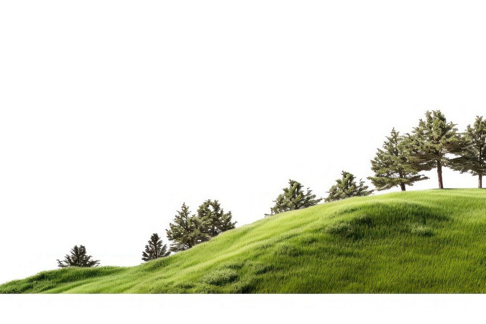 Hills line landscape grassland outdoors. AI generated Image by rawpixel.