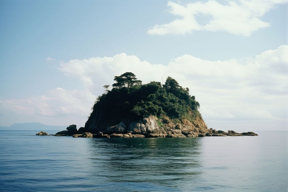 Island landscape outdoors nature. AI generated Image by rawpixel.