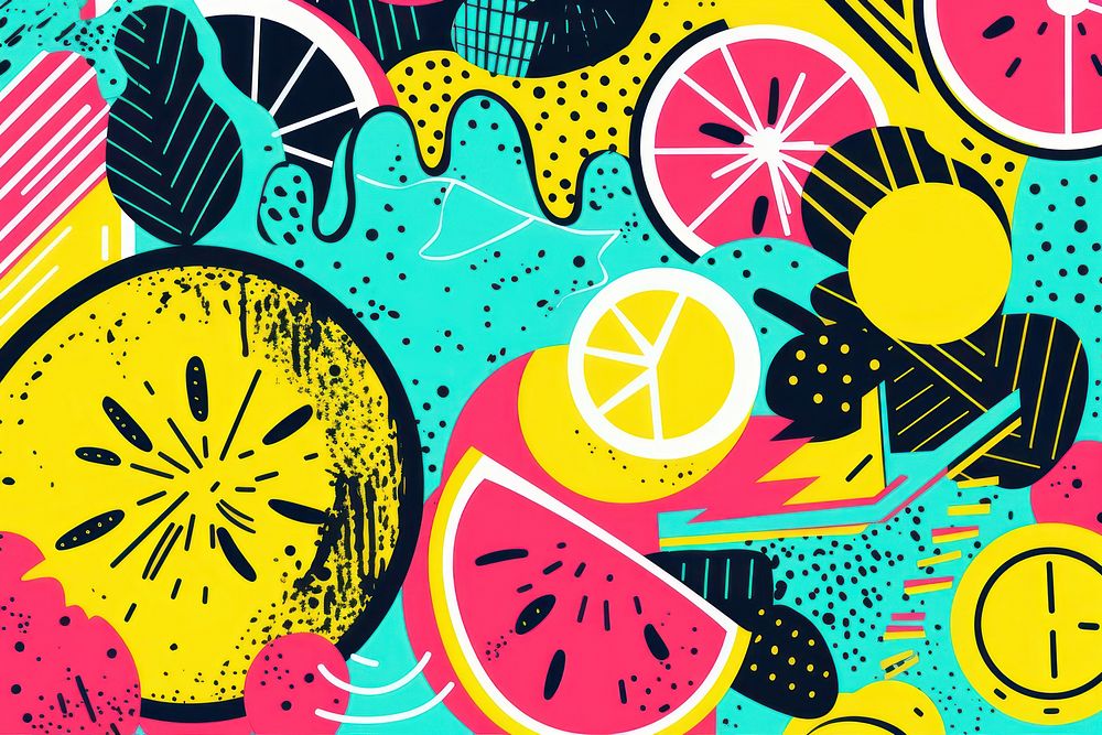 Abstract lemon background backgrounds pattern fruit. AI generated Image by rawpixel.