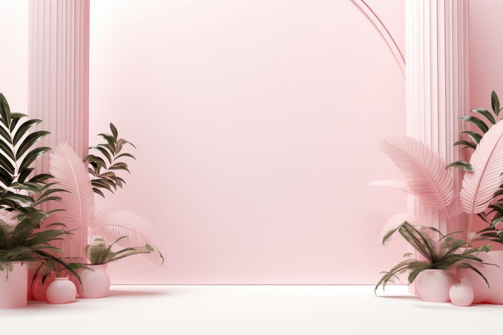 Aesthetic background flower plant leaf. AI generated Image by rawpixel.