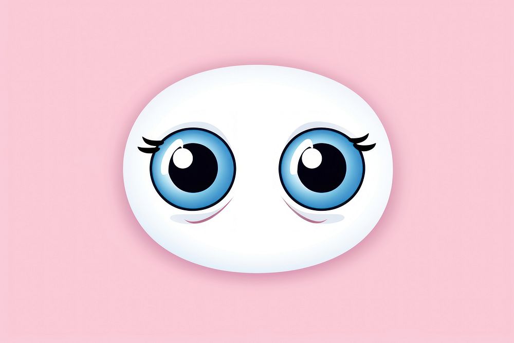 Baby eye anthropomorphic emoticon. AI generated Image by rawpixel.