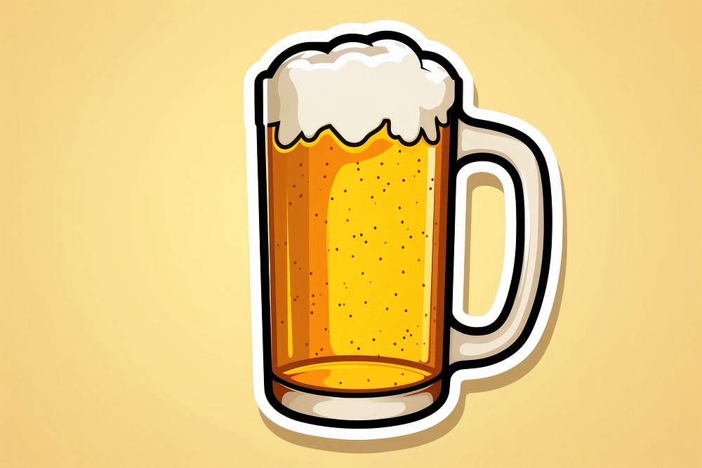 Beer bottle drink lager. AI generated Image by rawpixel.
