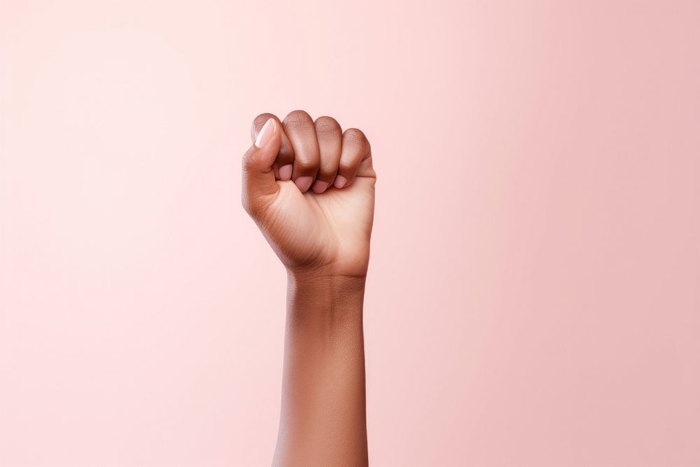 Empowering Voices finger hand gesturing. AI generated Image by rawpixel.