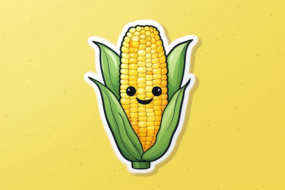 Corn on the cob plant food vegetable. AI generated Image by rawpixel.
