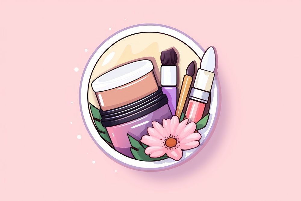 Cosmetics brush perfection container. AI generated Image by rawpixel.