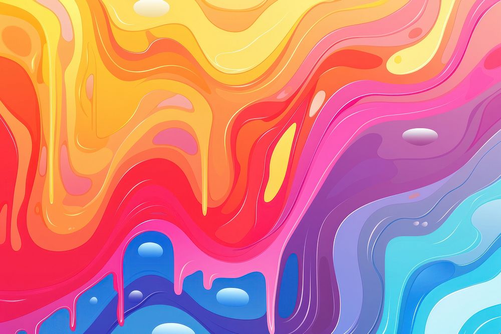 Illustration of melting rainbow backgrounds pattern creativity. AI generated Image by rawpixel.