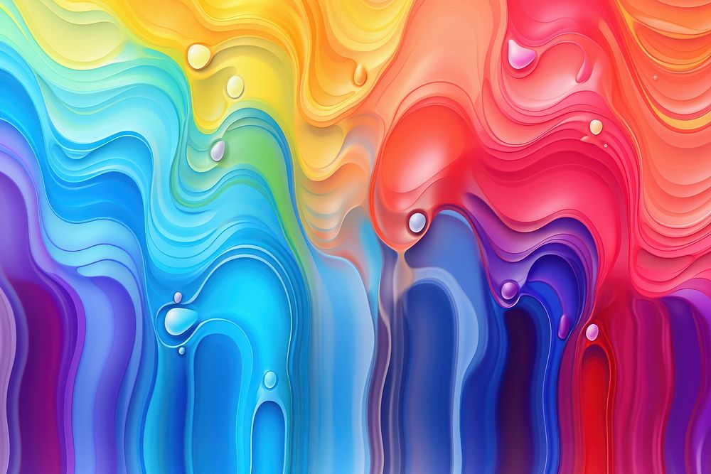 Illustration of melting rainbow backgrounds pattern creativity. AI generated Image by rawpixel.
