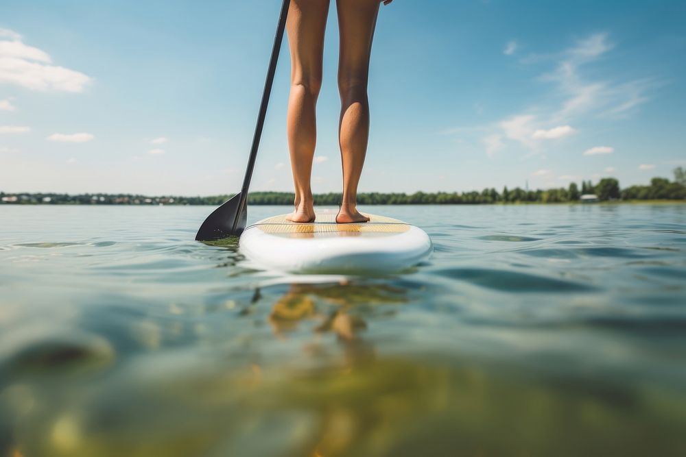 Paddle oars outdoors nature. AI generated Image by rawpixel.