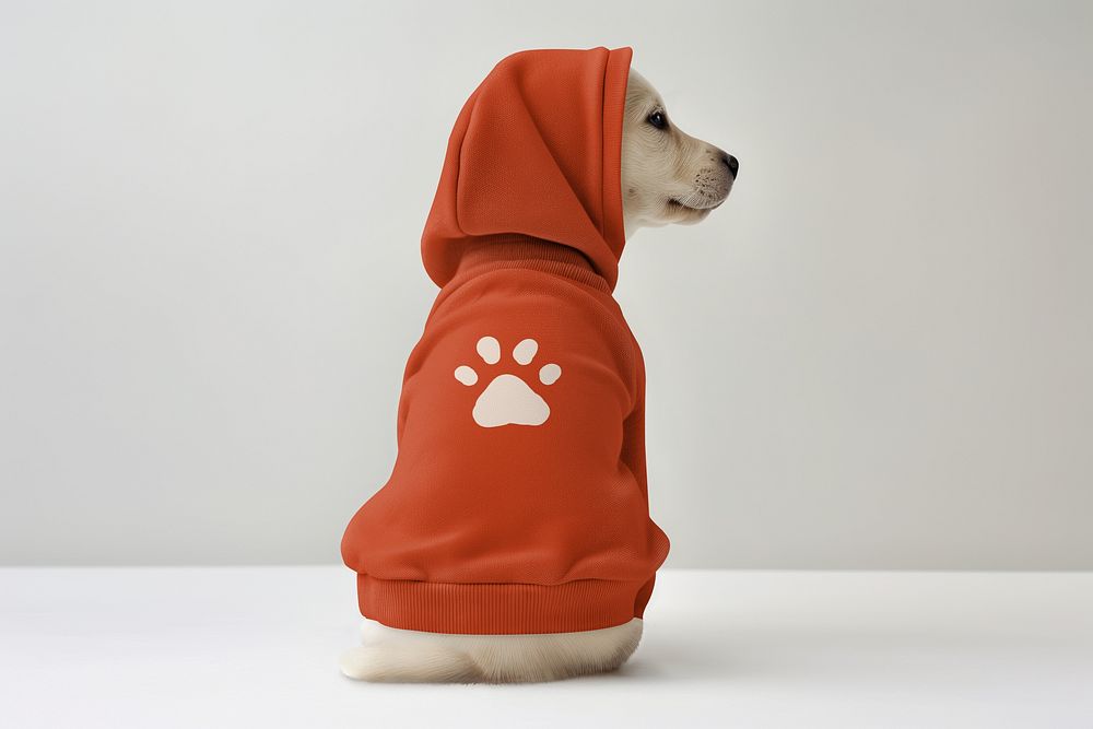 Dog's hoodie mockup psd Premium PSD Mockup rawpixel