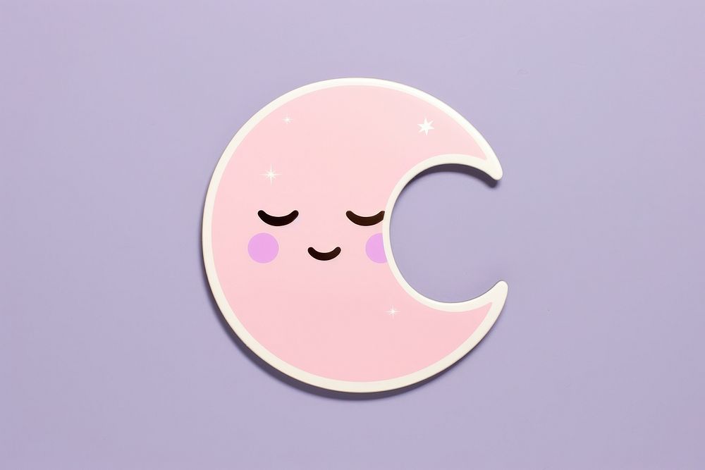 Crescent moon anthropomorphic astronomy emoticon. AI generated Image by rawpixel.