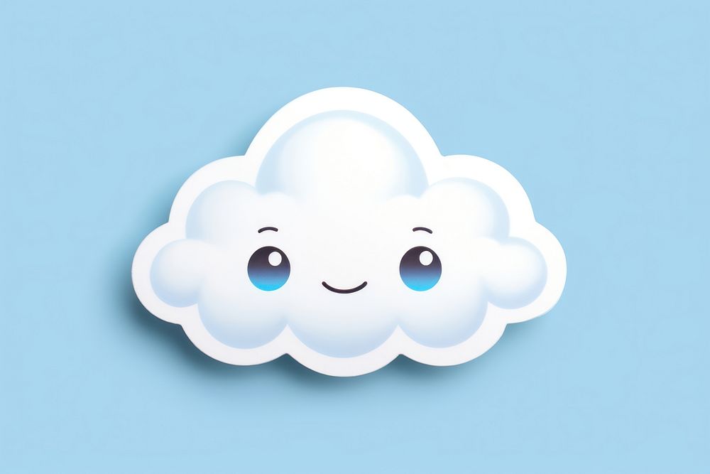 Cute cloud sky recreation outdoors. AI generated Image by rawpixel.
