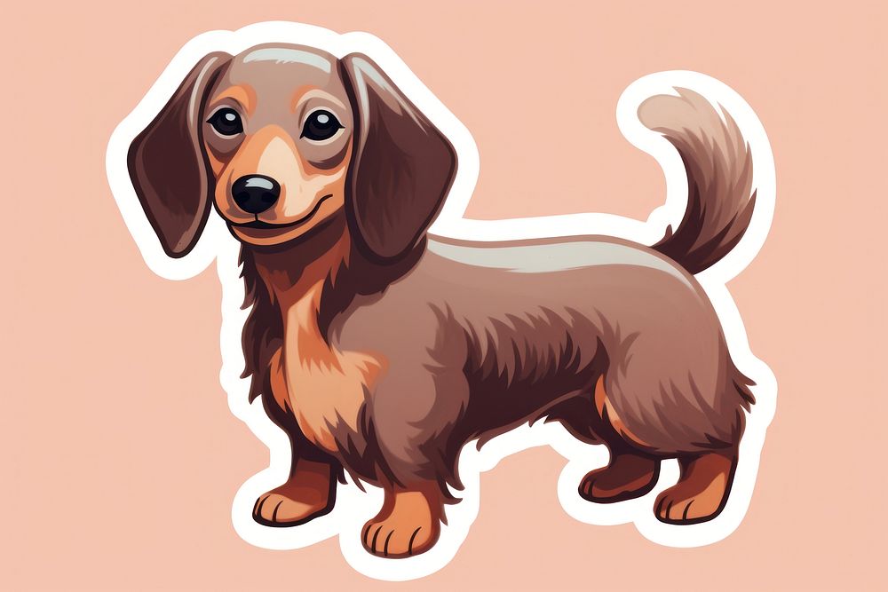Dachshound dog animal mammal puppy. AI generated Image by rawpixel.