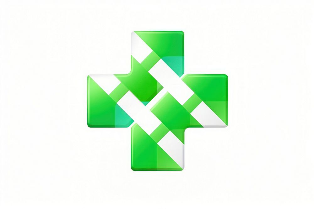 Pharmacy green symbol cross. AI generated Image by rawpixel.