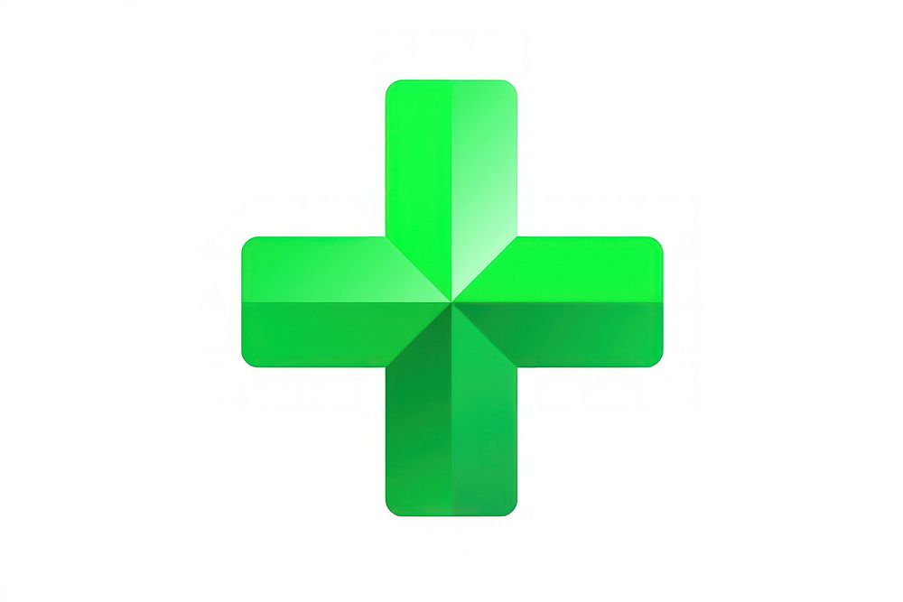 Pharmacy cross green logo. AI generated Image by rawpixel.