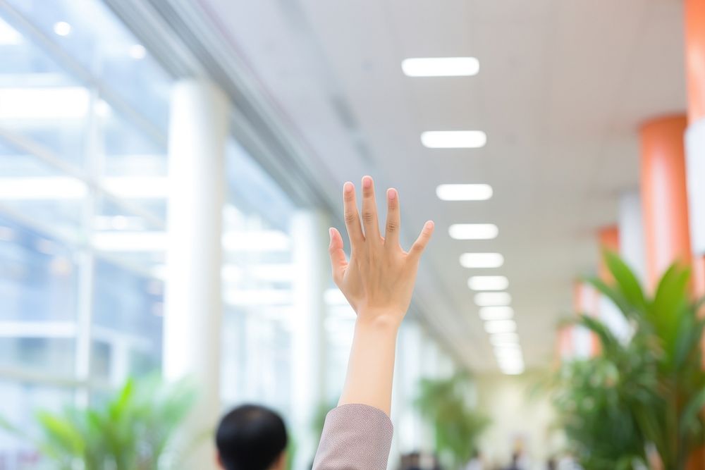 High Five Harmony architecture gesturing defocused. AI generated Image by rawpixel.